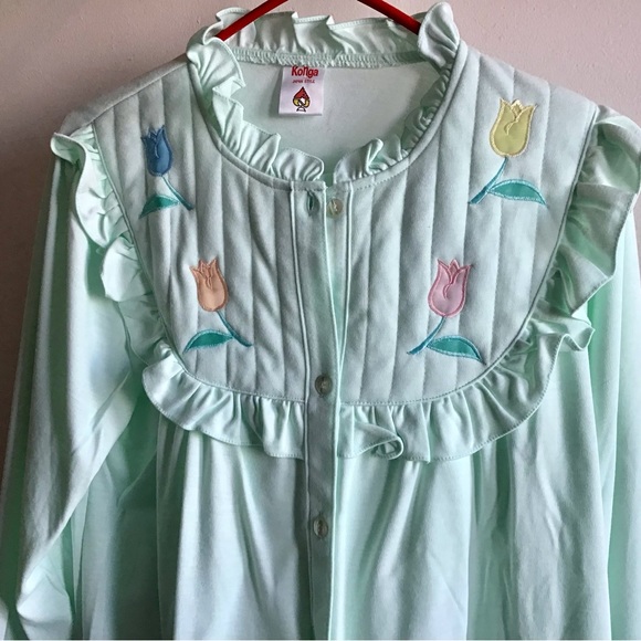 Konga Japan Style cotton flannel pyjamas mint-green size M-L, new without tag. - Picture 7 of 15